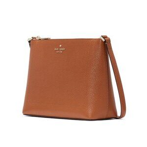 New Kate Spade Leila Crossbody Pebble Leather Warm Gingerbread